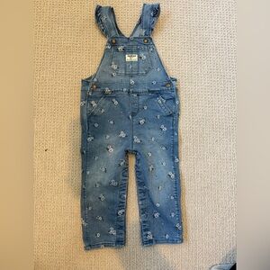 Carter's Floral Denim Overalls